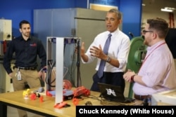 President Obama at TechShop