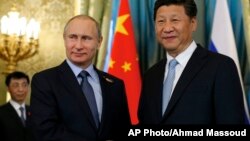 俄羅斯總統普京和中國國家主席習近平。