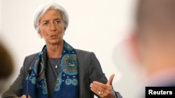 FILE - IMF Managing Director Christine Lagarde 