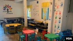 Así luce la sala principal de 'Nutriendo El Futuro' , donde cenan los niños, antes de su llegadas. Foto: Luisana Solano - VOA.A