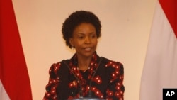 FILE - South African Minister of International Relations Maite Nkoana-Mashabane, March 1, 2014.