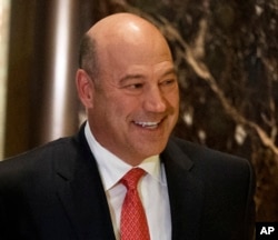 Goldman Sachs COO Gary Cohn arrives at Trump Tower in New York, for a meeting with President-elect Donald Trump, Nov. 29, 2016.