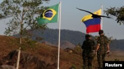 Soldados del Ejército de Brasil en la frontera con Venezuela, en una imagen de archivo del 25 de febrero de 2019 (Foto: Reuters/Bruno Kelly)