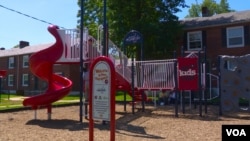 Community residents helped KaBOOM build this playground in Alexandria, Virginia