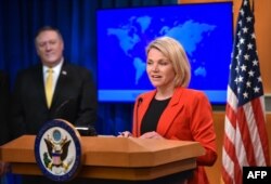 Juru Bicara Departemen Luar Negeri Amerika Serikat, Heather Nauert. (Foto: dok).