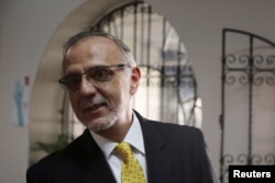 Ivan Velasquez, head of the International Commission against Impunity, speaks during an interview with Reuters in Guatemala City, Guatemala, Sept. 14, 2017.