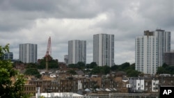 Những tòa nhà chung cư cao tầng trong quận Camden, phía bắc London, ngày 24 tháng 6, 2017