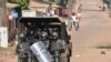 Patrouille policière à Conakry, janvier 2020. (CELLOU BINANI / AFP)