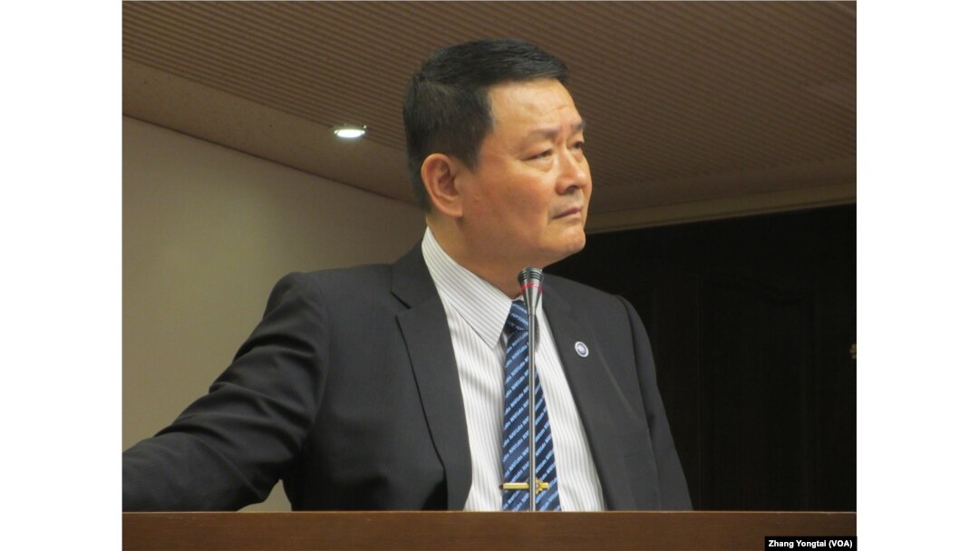台湾执政党国民党立委蔡锦隆(美国之音张永泰拍摄)