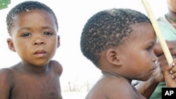 Present-day young Botswana Bushmen (file photo)
