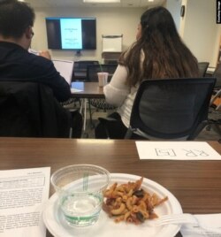 AAJC intern Andrew Peng often visits Conference on Asian Pacific American Leadership events. There was pasta at this one.