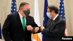 ABD Dışişleri Bakanı Mike Pompeo ve Güney Kıbrıs Rum Kesimi Lideri Nicos Anestesiyadis