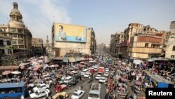 A general view of a street in downtown Cairo, Egypt, March 9, 2017. 