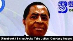 Sisiku Ayuk Tabe, président du mouvement séparatiste anglophone au Cameroun, 31 octobre 2017. (Facebook/Sisiku Ayuka Tabe Julius)
