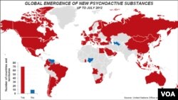 Global emergence of new psychoactive substances