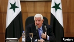 Šef diplomatije Sirije, Valid Mualem u Damasku, 12. mart 2016. 