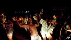 Southern Sudanese celebrate independence from northern Sudan in Juba. AP.