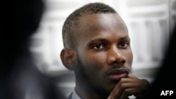 Malian Lassana Bathily, a Muslim employee who helped Jewish shoppers hide in a cold storage room from an islamist gunman during the Jan. 9, 2015 attack, is pictured in Paris, Jan. 15 , 2015.