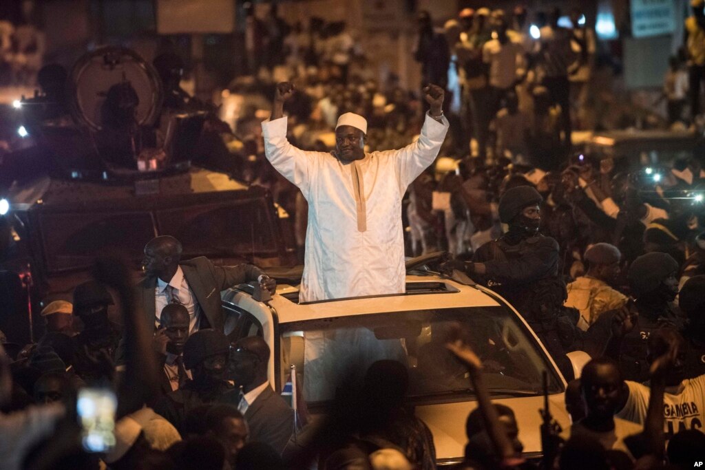 Gambians Celebrate The Arrival Of Their New President Gambians Celebrate The Arrival Of Their New President