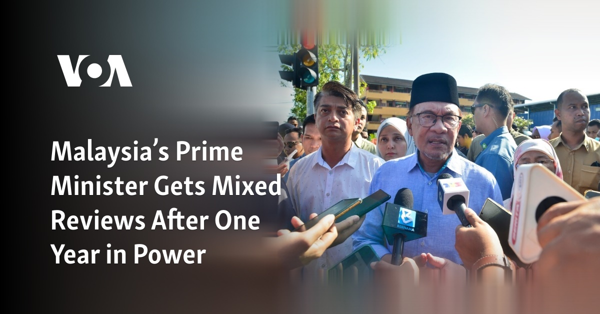 Malaysia's Prime Minister Gets Mixed Reviews After One Year in Power