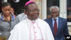 Monseigneur Marcel Utembi, président de la Conférence épiscopale nationale du Congo (Cenco), 21 décembre 2016. 
