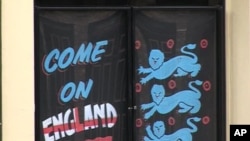 Sign supporting England's World Cup Team