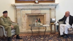 جنرال باجوه در دیدار با غنی از گفتگوهای صلح افغانستان اعلام حمایت کرده است