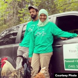 Sakinah McDowell and Omari Grey pemilik "Fitrah Farm" (foto: courtesy).