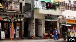 Restoran Sammy's Kitchen di Hong Kong (VOA/Steve Herman)