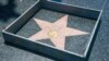 Hollywood: levantan muro en la estrella de Trump