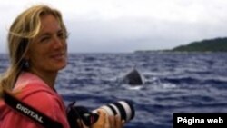 La bióloga marina Nan Houser, presidenta y directora del Centro de Investigaciones y Conservación de Cetáceos de las Islas Cook. Foto: presidenta del Centro de Investigaciones y Conservación de Cetáceos. Foto: http://nanhauser.com/