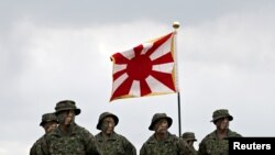日本陆上自卫队2018年4月7日成立水陆机动团（路透社）