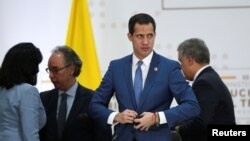 Juan Guaidó llegó el domingo 19 de enero de 2020 de forma sorpresiva a Bogotá, Colombia, para asistir a la III Conferencia Ministerial Hemisférica de Lucha contra el Terrorismo, a la que asisten delegados de 25 países.