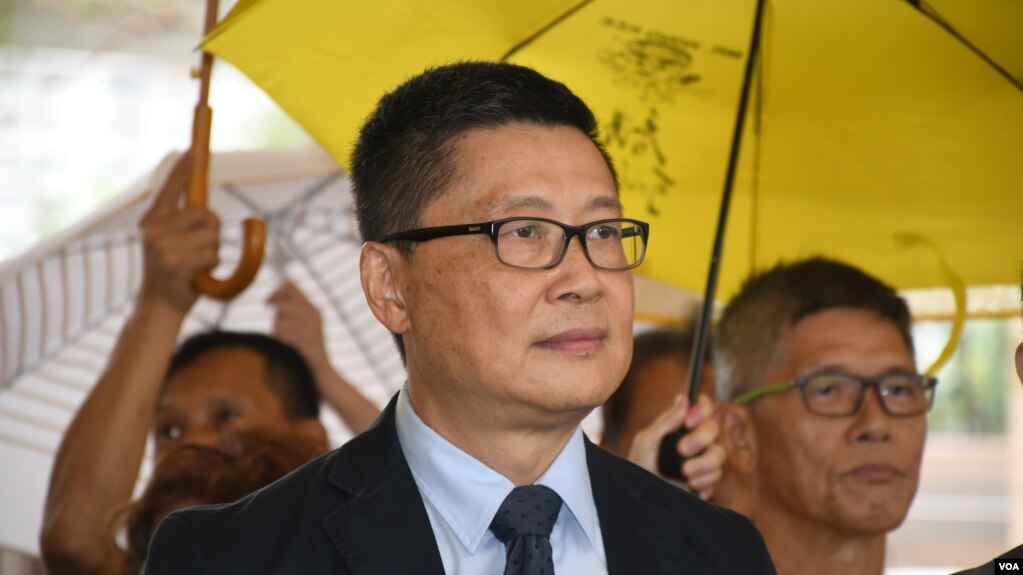 លោក​សាស្ត្រាចារ្យ​ ចាន់ គីនមែន (Chan Kin-man) ដែល​ត្រូវ​បាន​ដោះលែង​ពី​ពន្ធនាគារ​កាលពី​ថ្ងៃ​សៅរ៍​សប្តាហ៍​មុន។