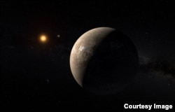 Artist's impression of the planet orbiting Proxima Centauri. Courtesy of ESO/G. Coleman.