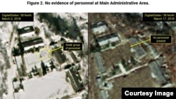 Ảnh chụp từ vệ tinh về khu thử hạt nhân Punggye-ri của Triều Tiên hồi tháng 3/2018