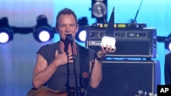 Sting en los American Music Awards 2016.