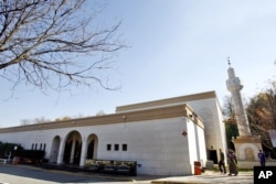 FILE - The Dar Al-Hijrah Islamic Center is seen in Falls Church, Virginia, Nov. 8, 2009. "Dar Al-Hijrah has a big role ahead of them to engage the youth," said one person at the center.