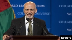 FILE - Public dissatisfaction with President Ashraf Ghani, pictured March 26, 2015, dates to the disputed 2014 Afghan presidential election, says a former deputy U.S. ambassador to Kabul following a poll showing deep dissatisfaction with the leadership. 