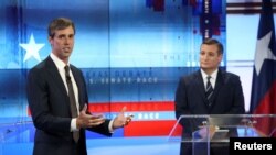 Kongresmen Beto O Rurk i senator Ted Kruz u TV debati uoči kongresnih izbora.