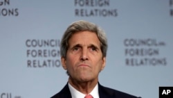 Secretary of State John Kerry speaks on the Iran nuclear deal at the Council on Foreign Relations, in New York, July 24, 2015. 