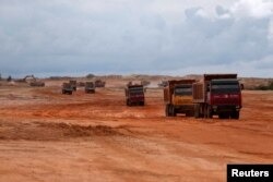 An airport construction site is seen in an area developed by China company Union Development Group at Botum Sakor in Koh Kong province, Cambodia, May 6, 2018.