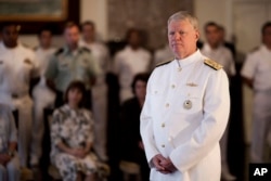 FILE - Retired U.S. Chief of Naval Operations Admiral Gary Roughead is seen in this 2011 file photo..