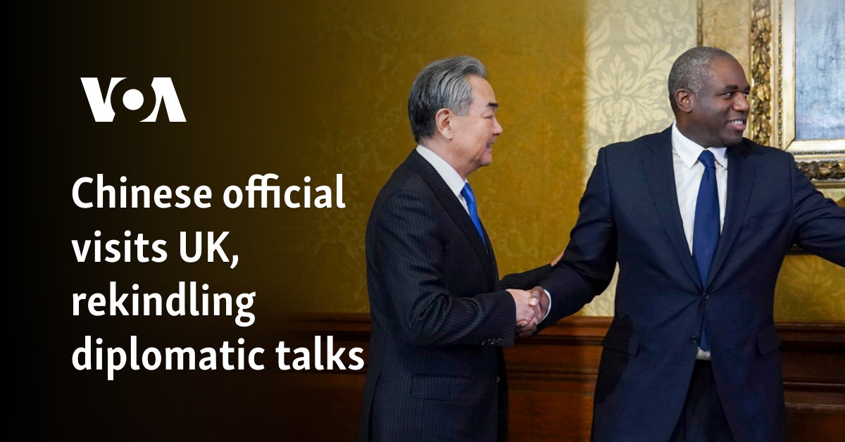 Chinese diplomat visits UK, restarts dialogue
