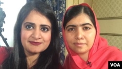 VOA reporter Madeeha Anwer traveled to Oslo, Norway, for an exclusive interview with Malala, Dec. 10, 2014. (VOA / M. Anwer)