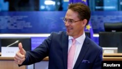 FILE - European Jobs, Growth, Investment and Competitiveness Commissioner Jyrki Katainen.