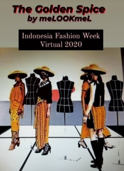 Disain Melanie dalam Indonesia Fashion Week / IFW (foto: courtesy).