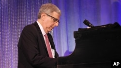Marvin Hamlisch performs at the Cedars-Sinai Board of Governors Gala at The Beverly Hilton Hotel in Beverly Hills, California, November 8, 2011.