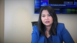 A Thai-American Immigration attorney, Jing Prodpran Yeophantong talks with VOA Thai in Arlington,VA. Oct, 2018.