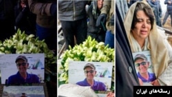 مراسم خاکسپاری و دفن کاووس سیدامامی که در زندان اوین جان باخت - آرشیو
